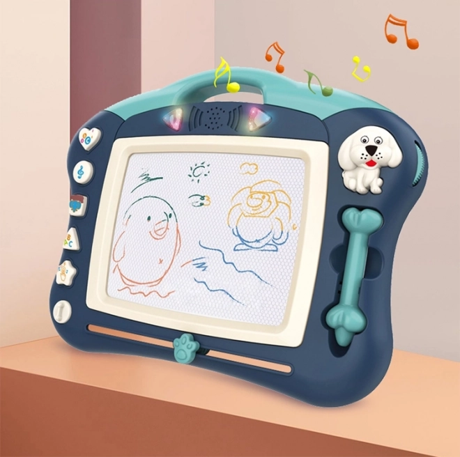 Tableau magnétique interactif Woopie Znikopis bleu