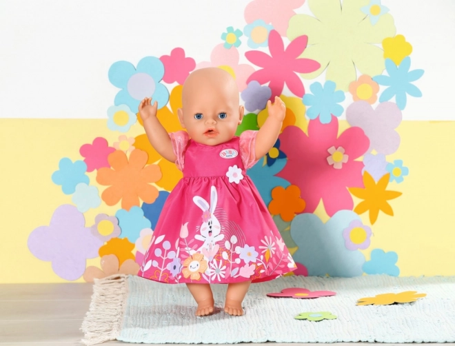 robe fleurie pour poupée Baby Born 43 cm