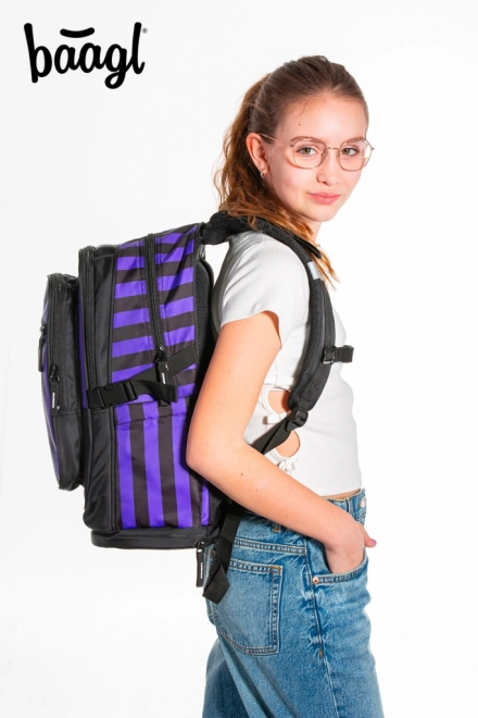 BAAGL Sac à dos scolaire Cubic Wednesday