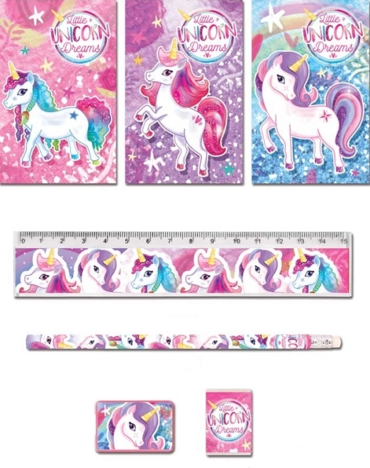 Ensemble d'écriture Licorne (mélange)
