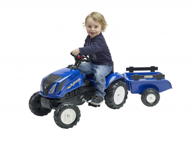 Tracteur New Holland T6 avec remorque