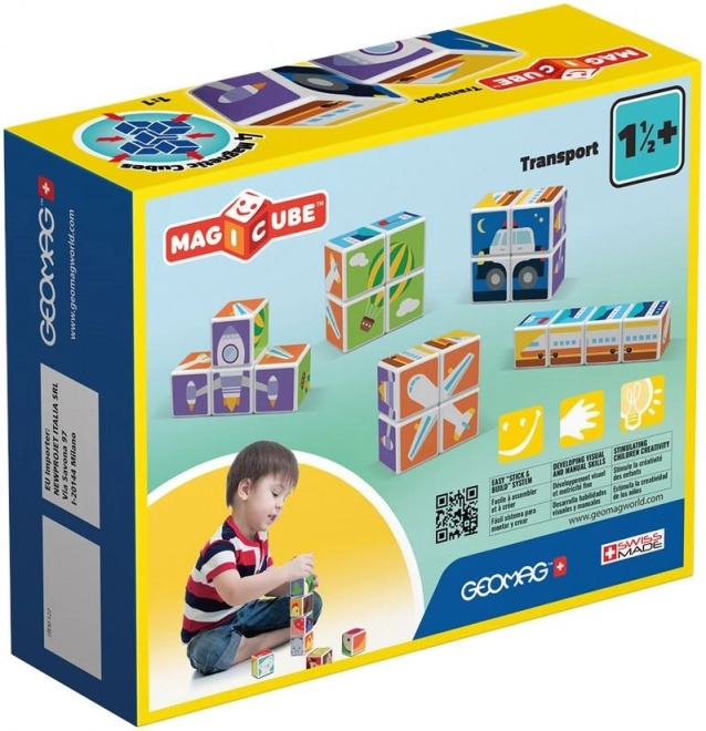 GEOMAG Cubes magnétiques Magicube Véhicules de transport
