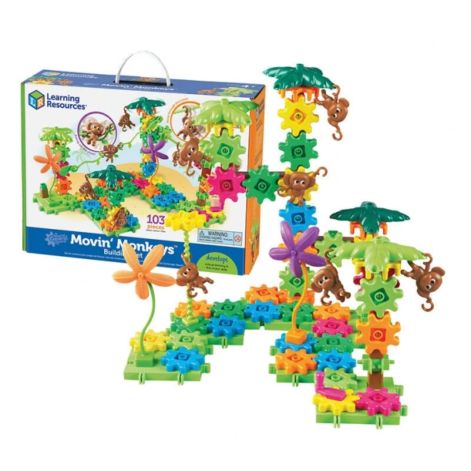 Engrenages! Kit de Construction Movin' Monkeys Learning Resources LER 9119