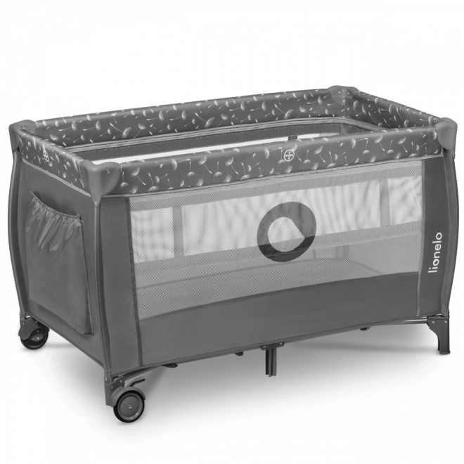 Lit de voyage pour enfants Lionelo Stefi Plus gris blanc