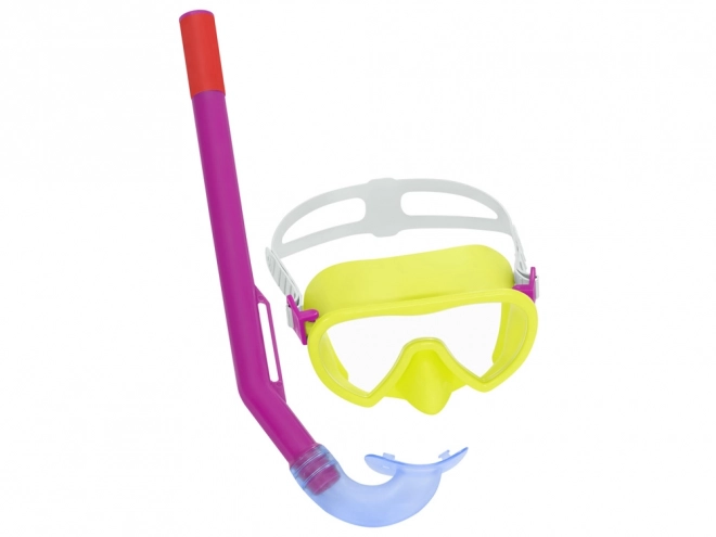 Masque de plongée Bestway avec tuba pour enfants 3+ – Jaune