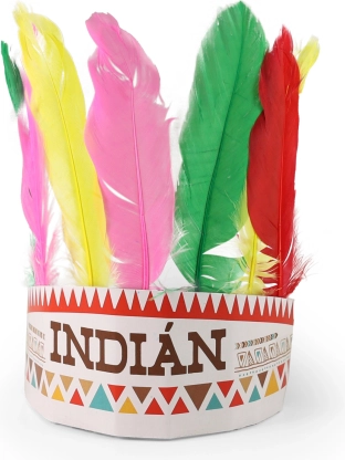 Coiffe indienne avec motif tchèque