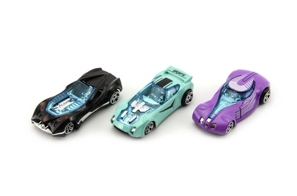 Voiture en métal à roue libre - 8 cm
