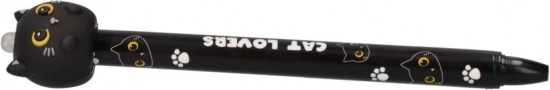 Stylo effaçable avec motif chat 3D 0,5 mm
