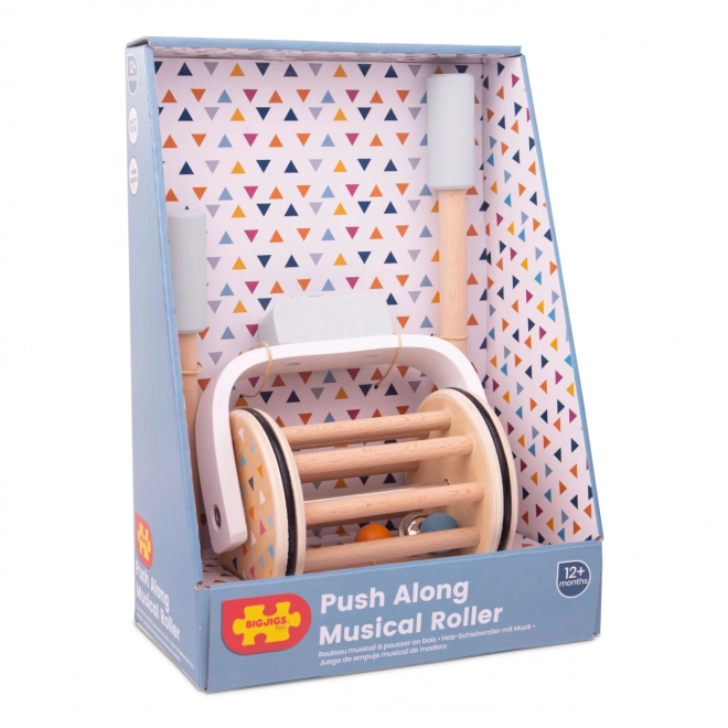 Bigjigs Baby rouleau musical en bois FSC