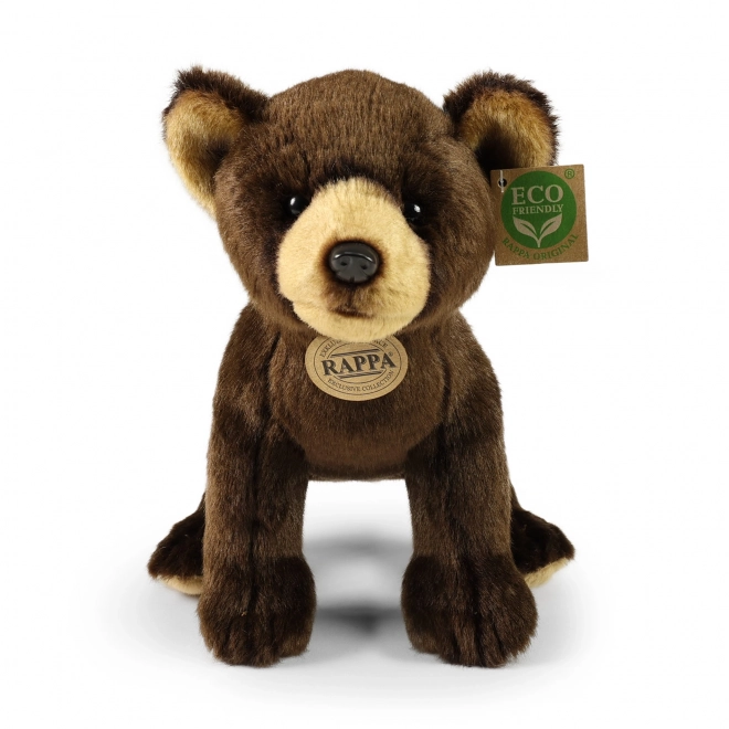 Ours en peluche assis 25 cm ÉCOLOGIQUE