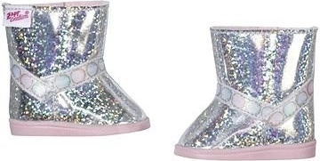 Baby Born bottines d’hiver argentées pour poupée 43 cm