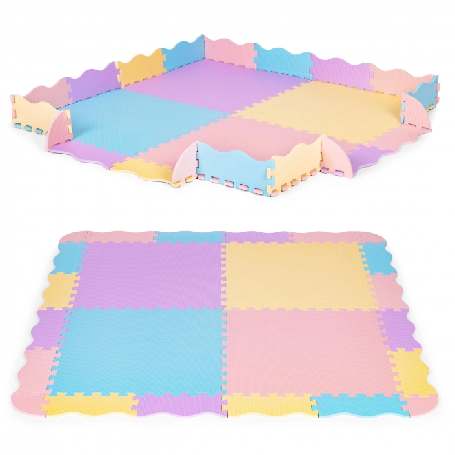 Tapis en mousse coloré pour enfants avec parc 141,5x141,5 cm 24 pcs IPLAY
