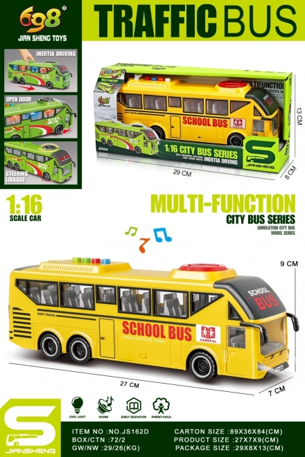 Autobus scolaire 1:16 jaune