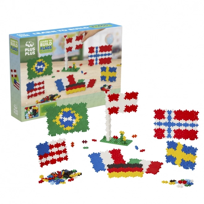 Kit de construction Plus-Plus Drapeaux du monde