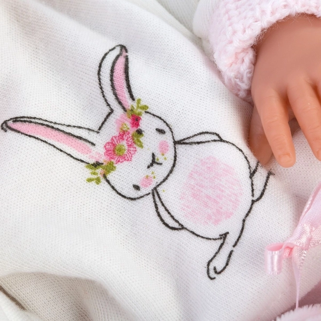 Llorens Nouveau-né fille sur couverture 35 cm