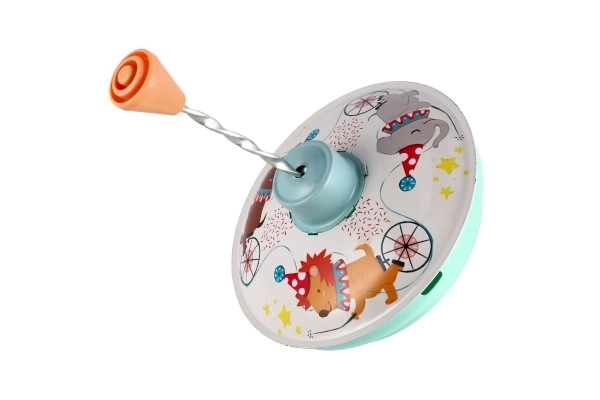 Toupie tournante diamètre 12cm métal 2 couleurs 6 pièces en boîte