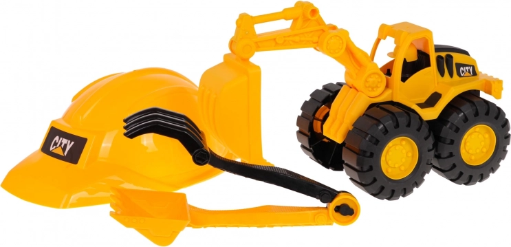 Set de construction avec casque et pelleteuse pour enfants