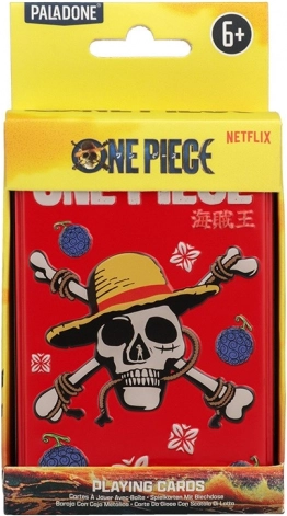 Cartes à jouer One Piece dans une boîte métallique