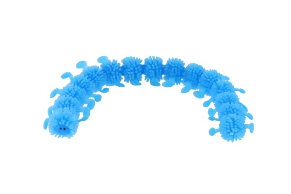 Chenille en silicone antistress à presser 24cm avec possibilité de 4 couleurs