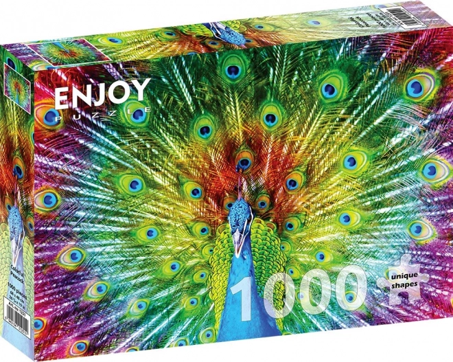 Puzzle Paon Coloré 1000 Pièces