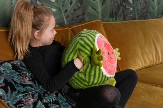 Cozy Noxxiez Meloun coussin chauffant en peluche 3 en 1