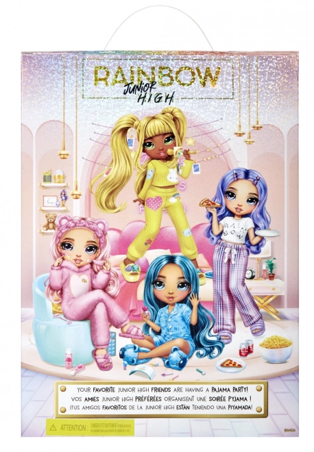 Rainbow High Junior Fashion poupée en pyjama - Violet Willow