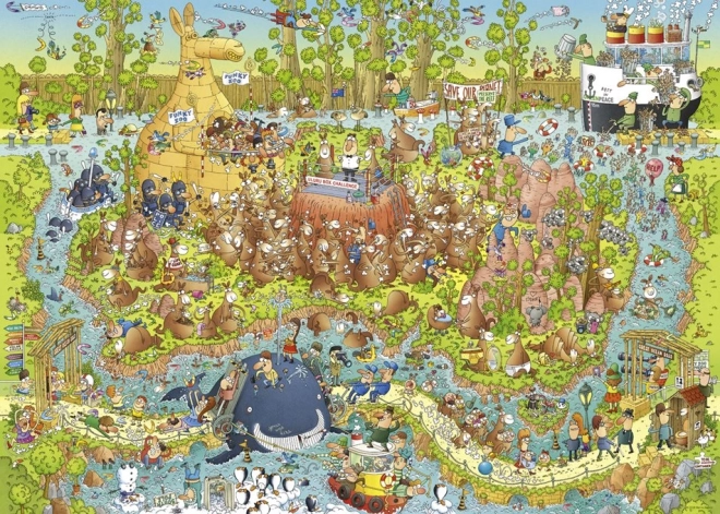 Puzzle HEYE ZOO déjanté : Exposition australienne 1000 pièces