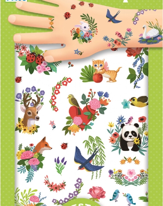 Tatouages Printemps Heureux par Djeco
