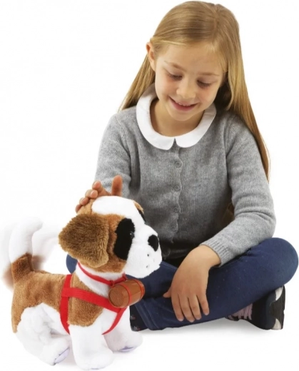 Réagit au toucher comme un vrai chien