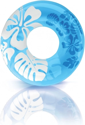 Bouée gonflable 91 cm motif floral hawaïen INTEX
