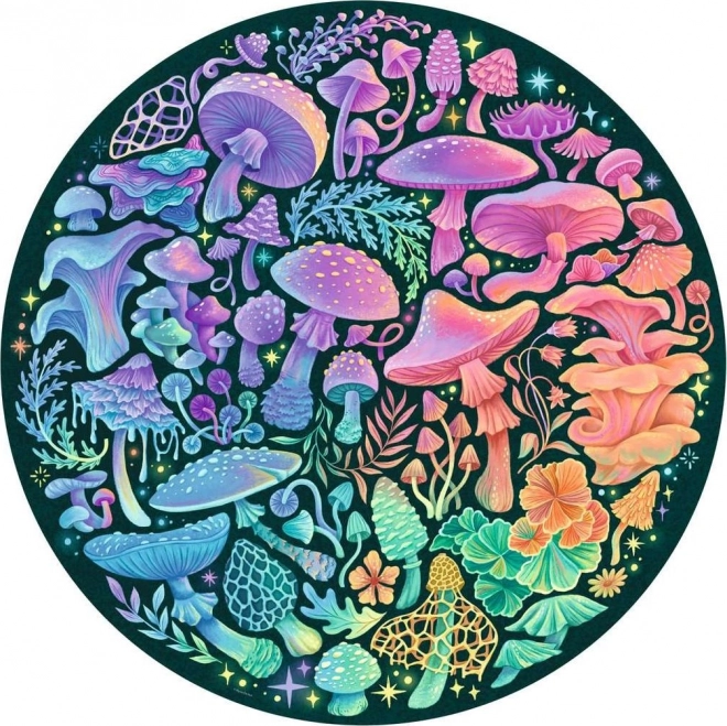 Puzzle 500 pièces palette de couleurs Champignons RAVENSBURGER