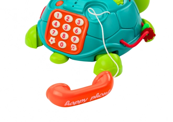 Téléphone éducatif interactif tortue 6 en 1 Lumières Sons Vert