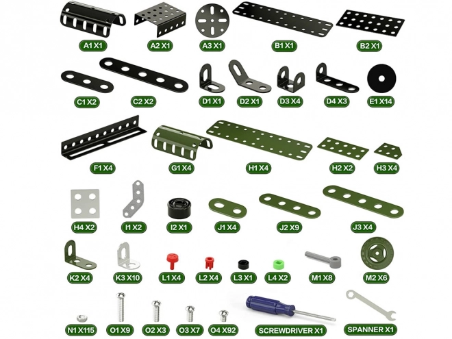 Briques métalliques de construction pour locomotive à vapeur 340el ZA3869