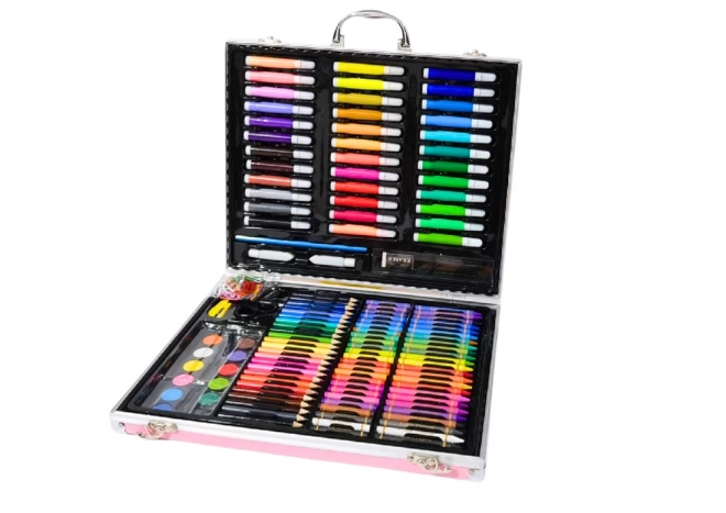 Ensemble artistique en étui avec licorne rose 150 EL
