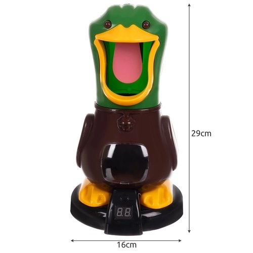 Tir sur cible avec le canard affamé