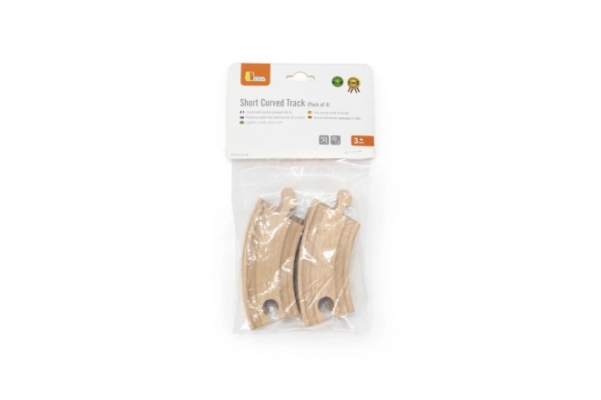 Petites courbes en bois 4 pièces
