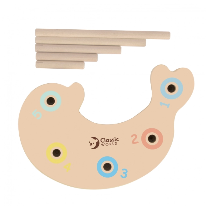 Jeu de pêche en bois pliable