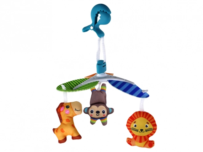 Mobile classique pour lit bébé Animaux à clip