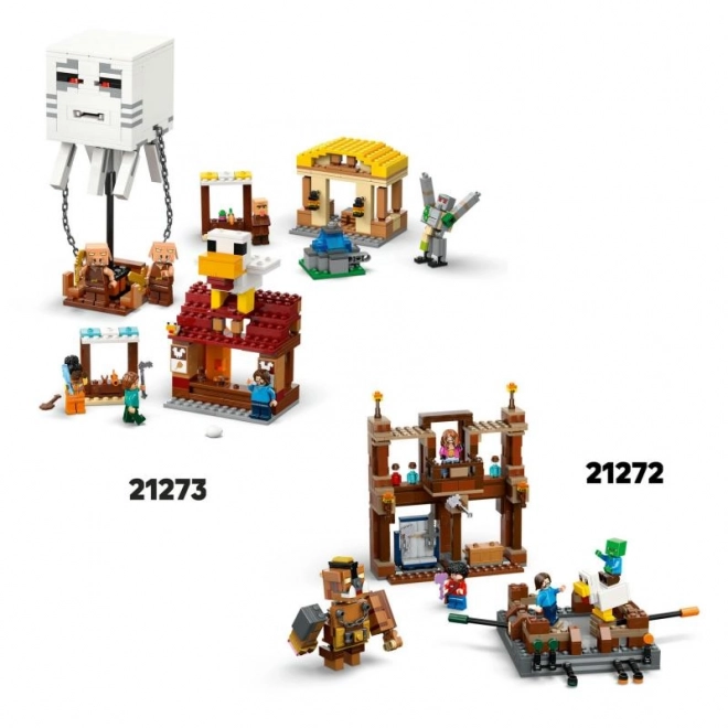 LEGO Minecraft 21273 Attaque de l'exploseur de Ghast sur le village