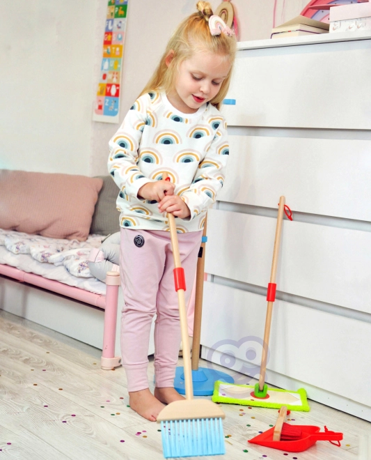 Ensemble de nettoyage en bois pour enfants Tooky Toy