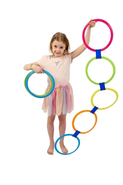 Cercles de saut colorés pour enfants et adultes