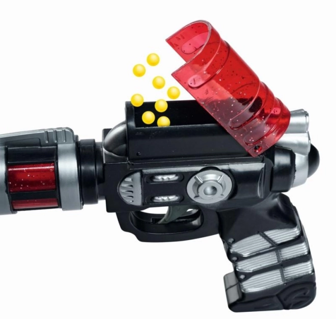 Pistolet à billes spatial avec munitions 18cm, 2 types