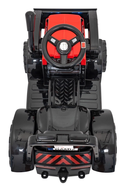Tracteur électrique pour enfants avec lame – Rouge