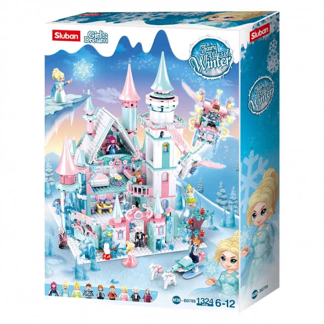 Château de glace pour fées d'hiver