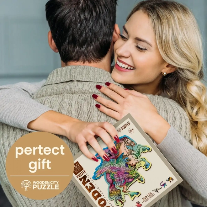 Puzzle en bois Cheval et Aigle 250 pièces