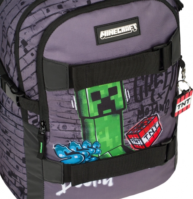 sac à dos scolaire Baagl Skate Minecraft TNT