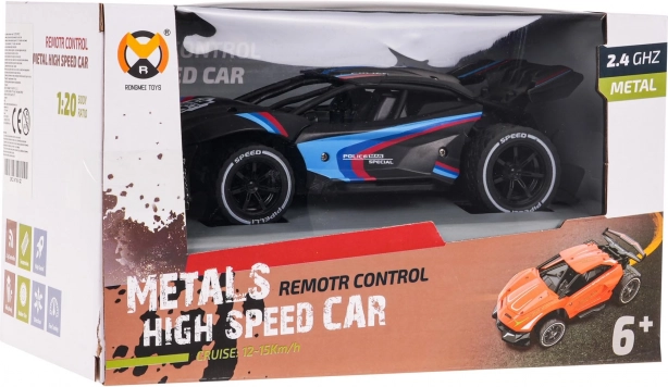 Voiture RC métallique 1:20 Speed – noir