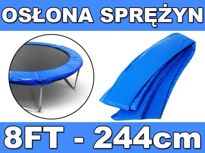 SkyRamiz Collier protecteur bleu pour trampoline de jardin 244 cm/8FT