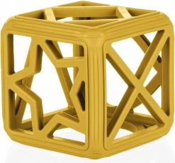 Anneau de dentition en silicone Square, Jaune Moutarde