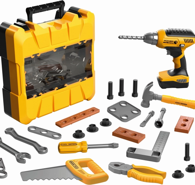 Outils dans une mallette 26 x 9 x 25,5 cm